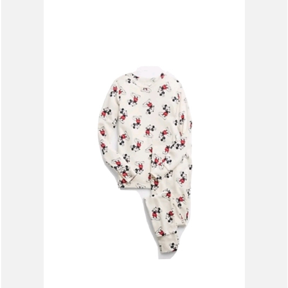 NWT Gap Kid Disney Mickey Mouse Pajamas  Organic Cotton Size 14